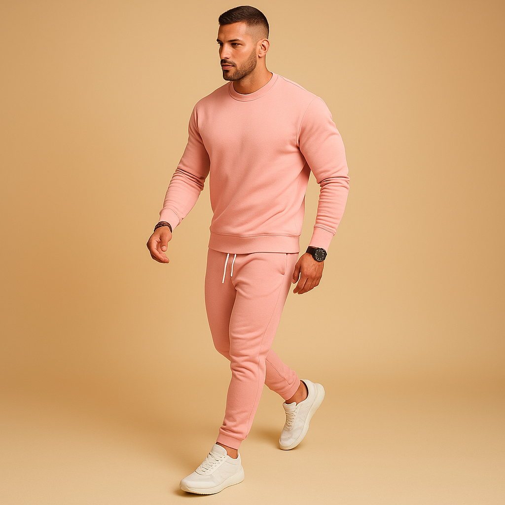 Adrian | Men's Slim Fit Tracksuit with Ribbed Design for Casual Style 1
