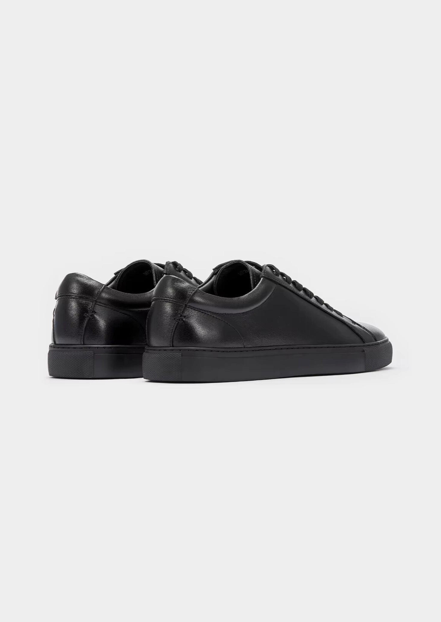Atlas Black Cowhide Leather Sneakers | Minimalist Design for Casual and Smart Outfits 1