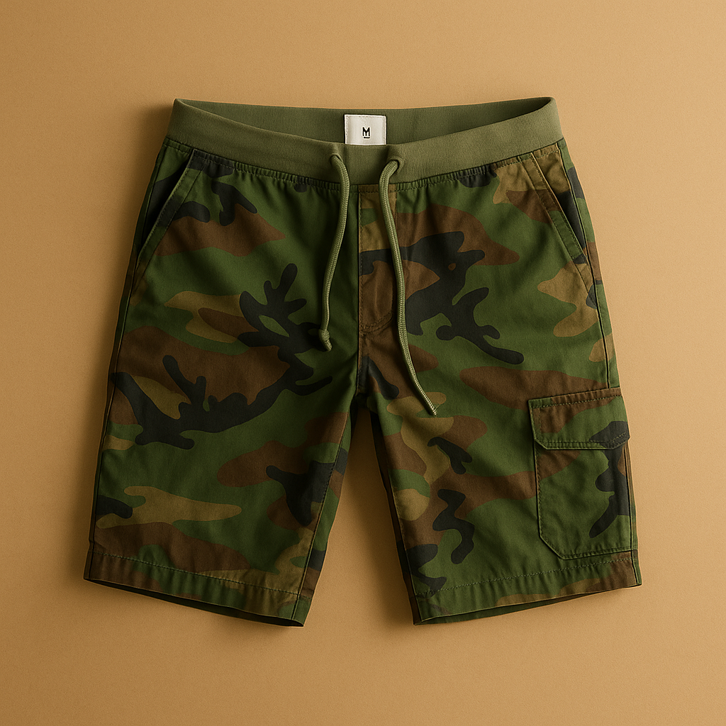 Brandon | Men's Lightweight Camouflage Shorts in Breathable Cotton 1