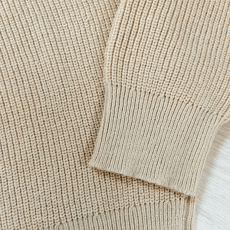 Elian | Black Men's Wool Jumper with Quarter-Zip Design for Winter Comfort 4