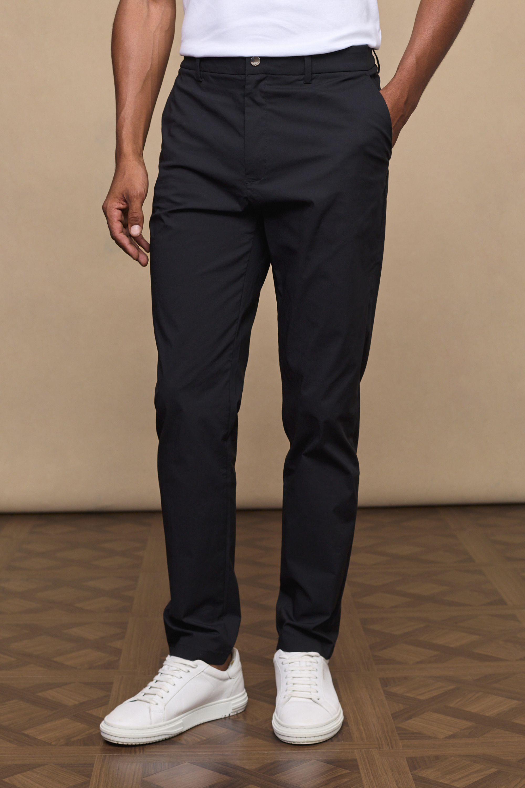 Enzo | Black Hybrid Trousers with 4-Way Stretch for Comfort and Versatility 0