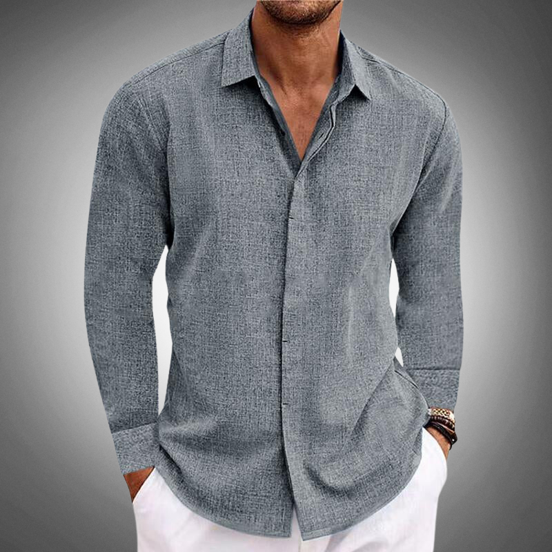 Joaquin | Men's Long Sleeve Casual Shirt with Chest Pockets 1