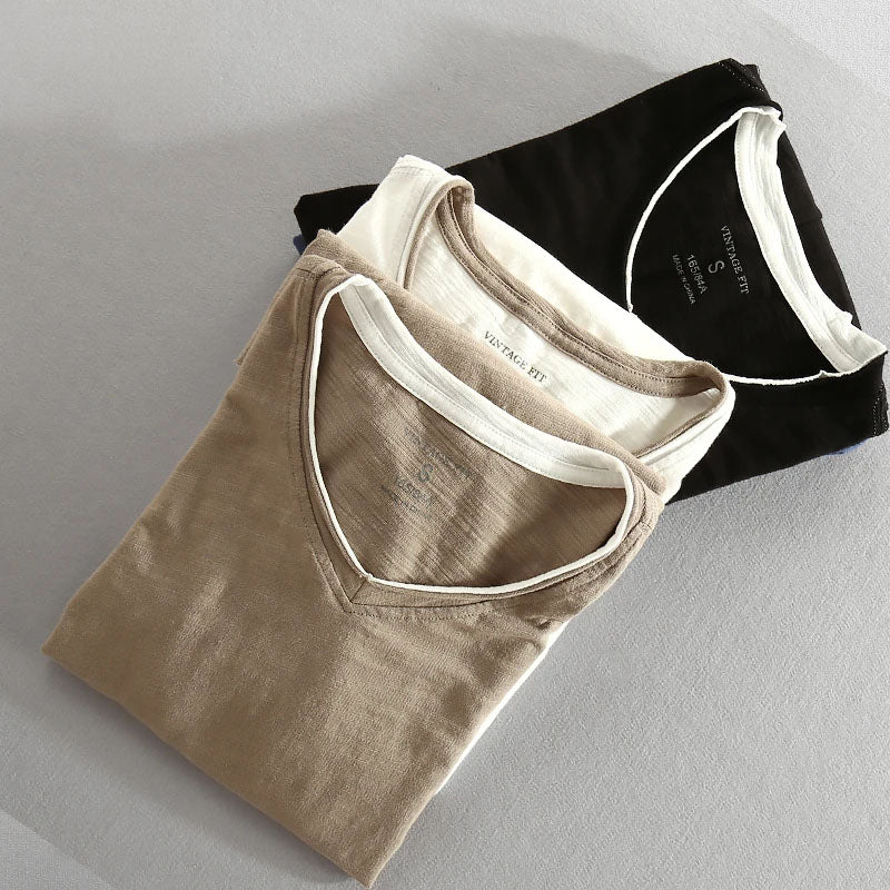 Layered Hem Long Sleeve V Neck Women's Top for Effortless Style 5