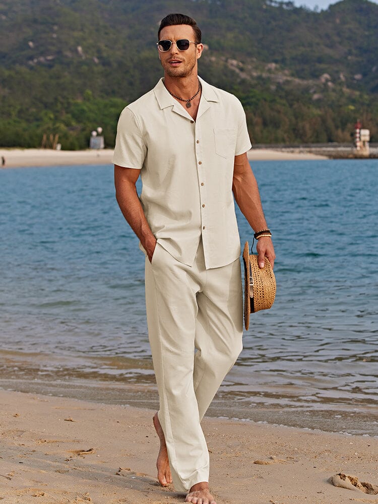 Lightweight Linen Beach Co Ords Set for Effortless Summer Style and Comfort 2
