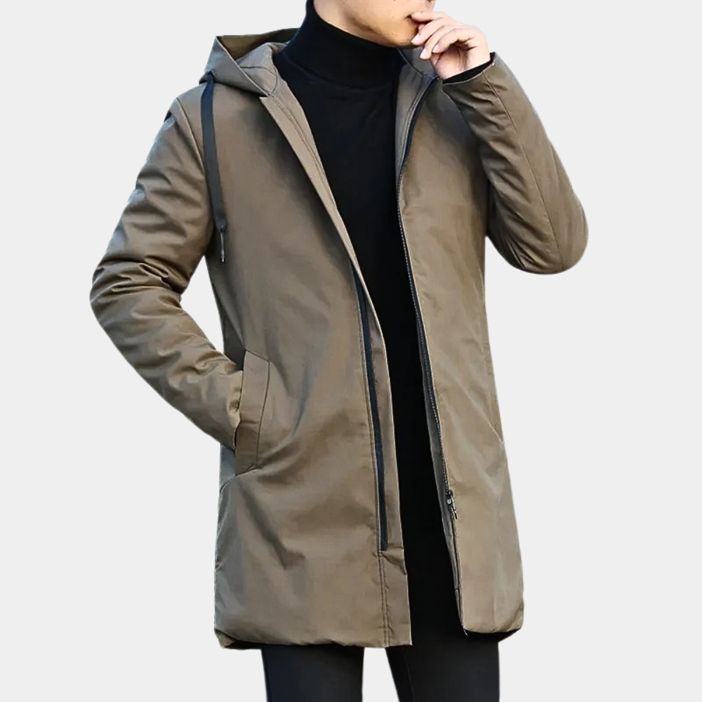 Men's Hooded Zip-Up Jacket | Casual Quilted Winter Coat 3