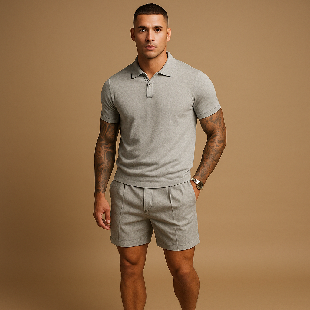 Tyson | Men's Casual Streetwear Set with Coordinated Shirt and Shorts 0