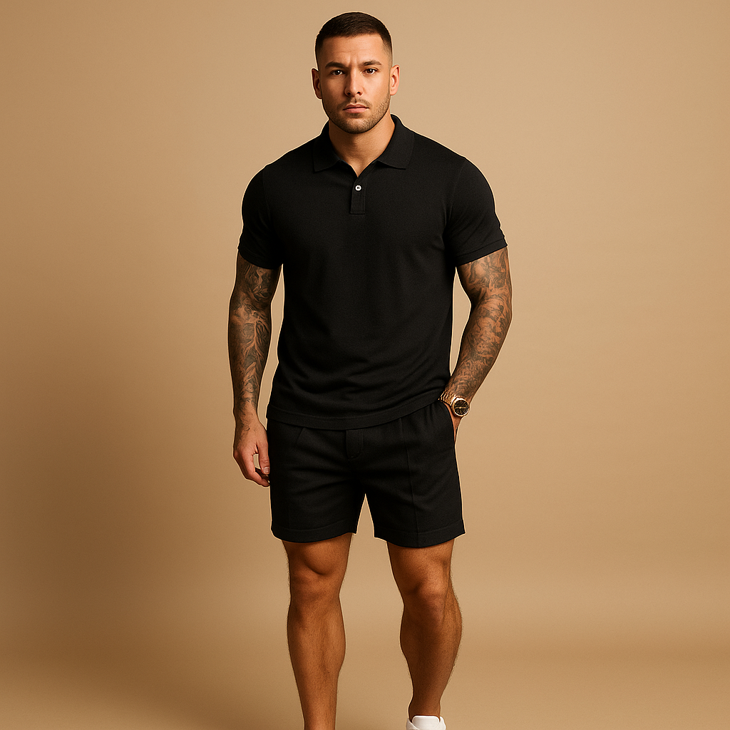 Tyson | Men's Casual Streetwear Set with Coordinated Shirt and Shorts 1