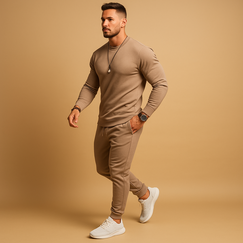 Adrian | Men's Slim Fit Tracksuit with Ribbed Design for Casual Style 3