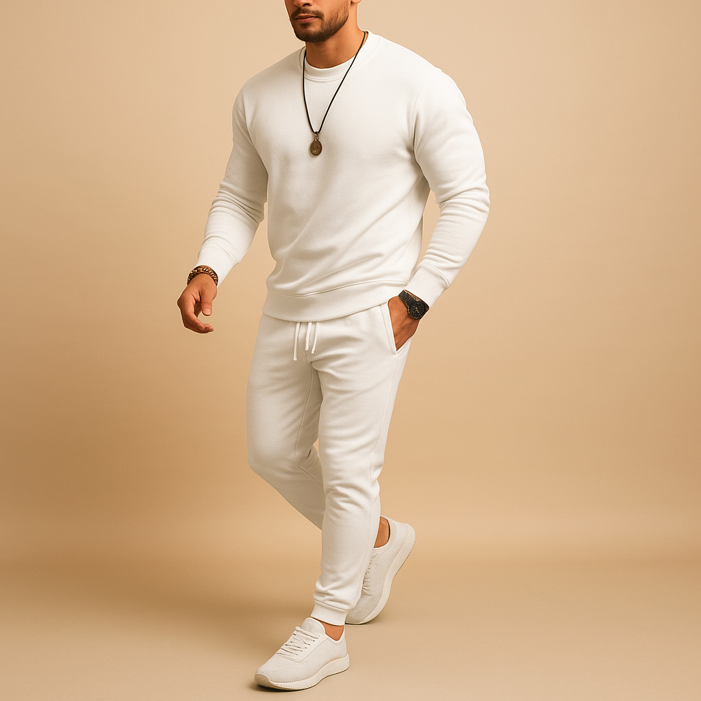 Adrian | Men's Slim Fit Tracksuit with Ribbed Design for Casual Style 4