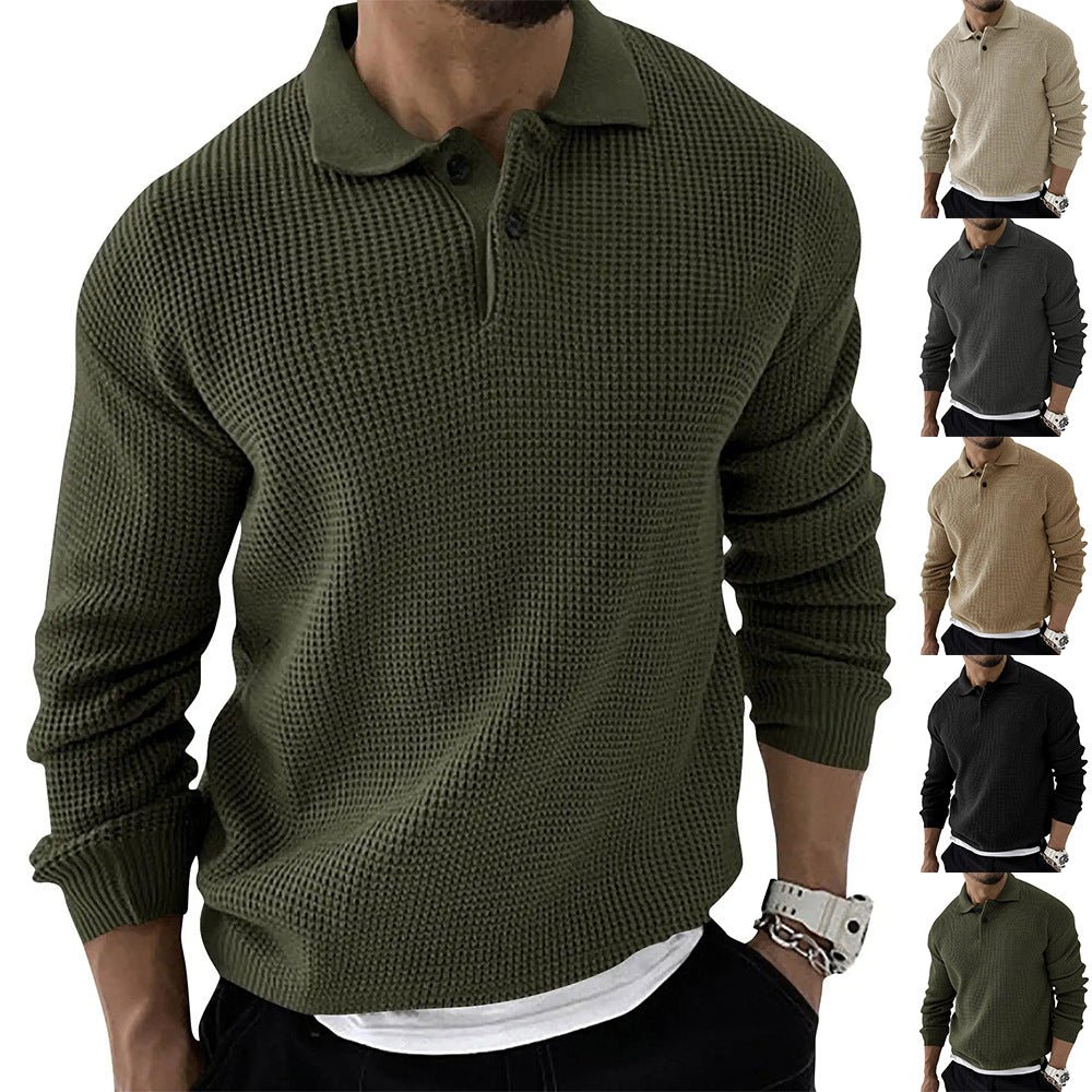 Demetrius | Classic Long Sleeve Polo Sweater for Men in Relaxed Fit 5