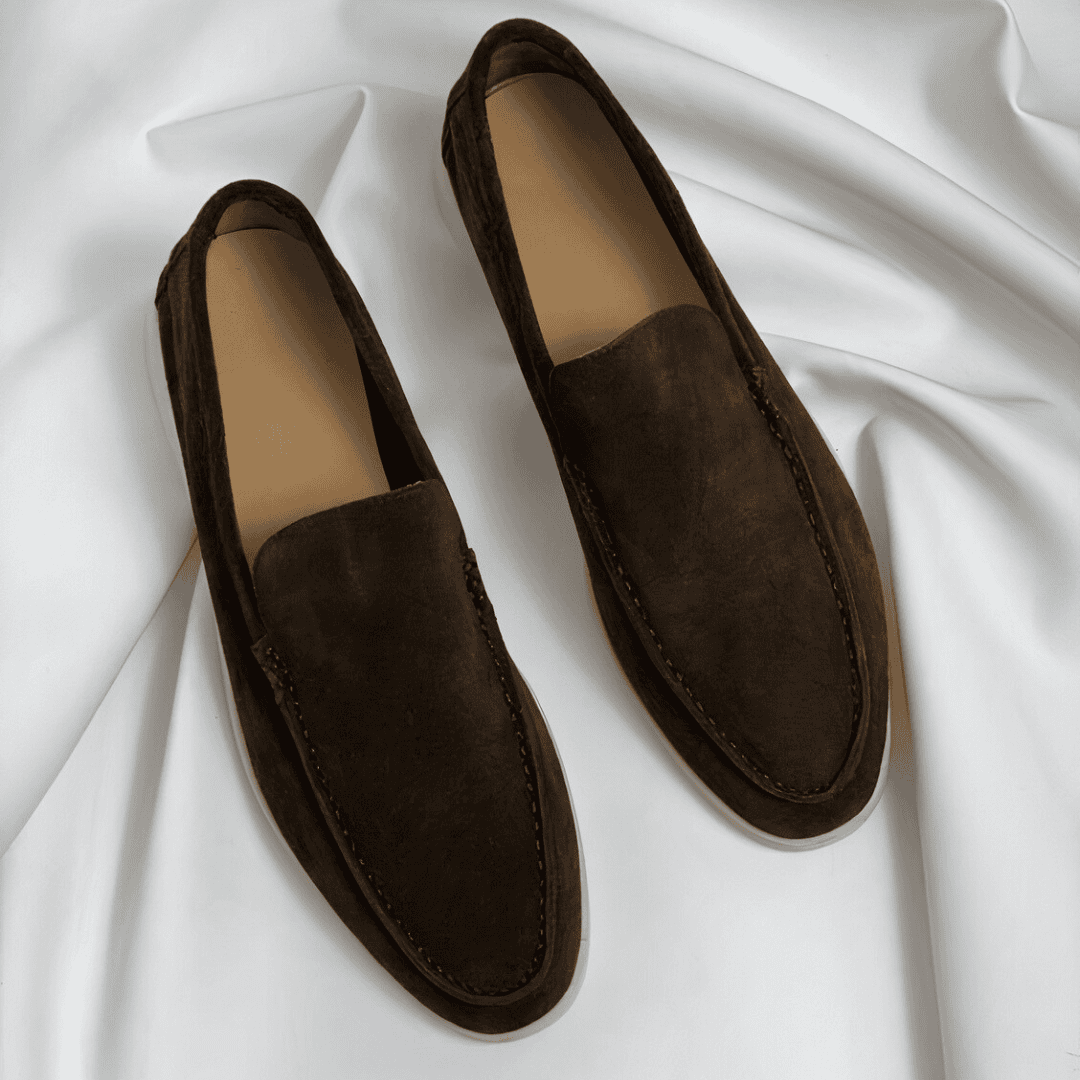 Ethan Men's Slip-On Loafers in Brown and Black | Stylish and Comfortable Footwear 3