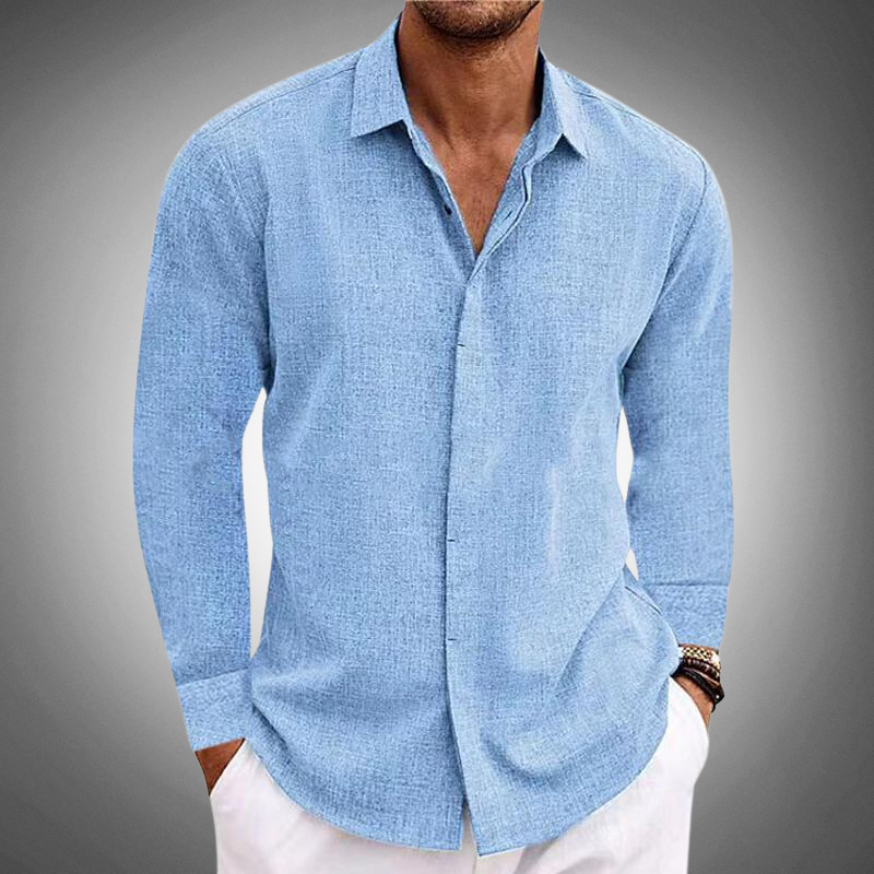 Joaquin | Men's Long Sleeve Casual Shirt with Chest Pockets 2