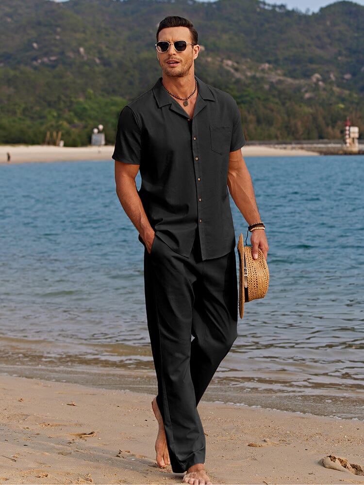 Lightweight Linen Beach Co Ords Set for Effortless Summer Style and Comfort 1