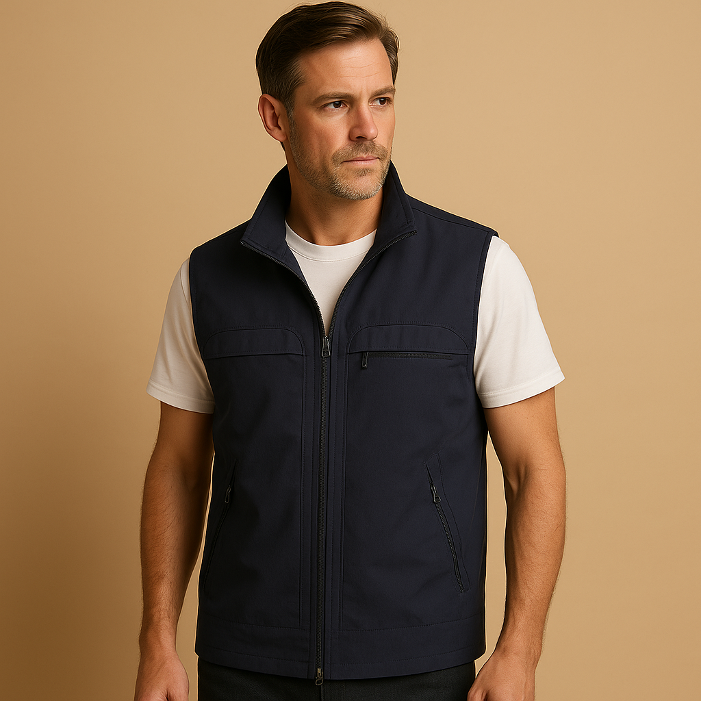 Marcus | Men's Lightweight Outdoor Cardigan with Breathable Mesh and Pockets 0