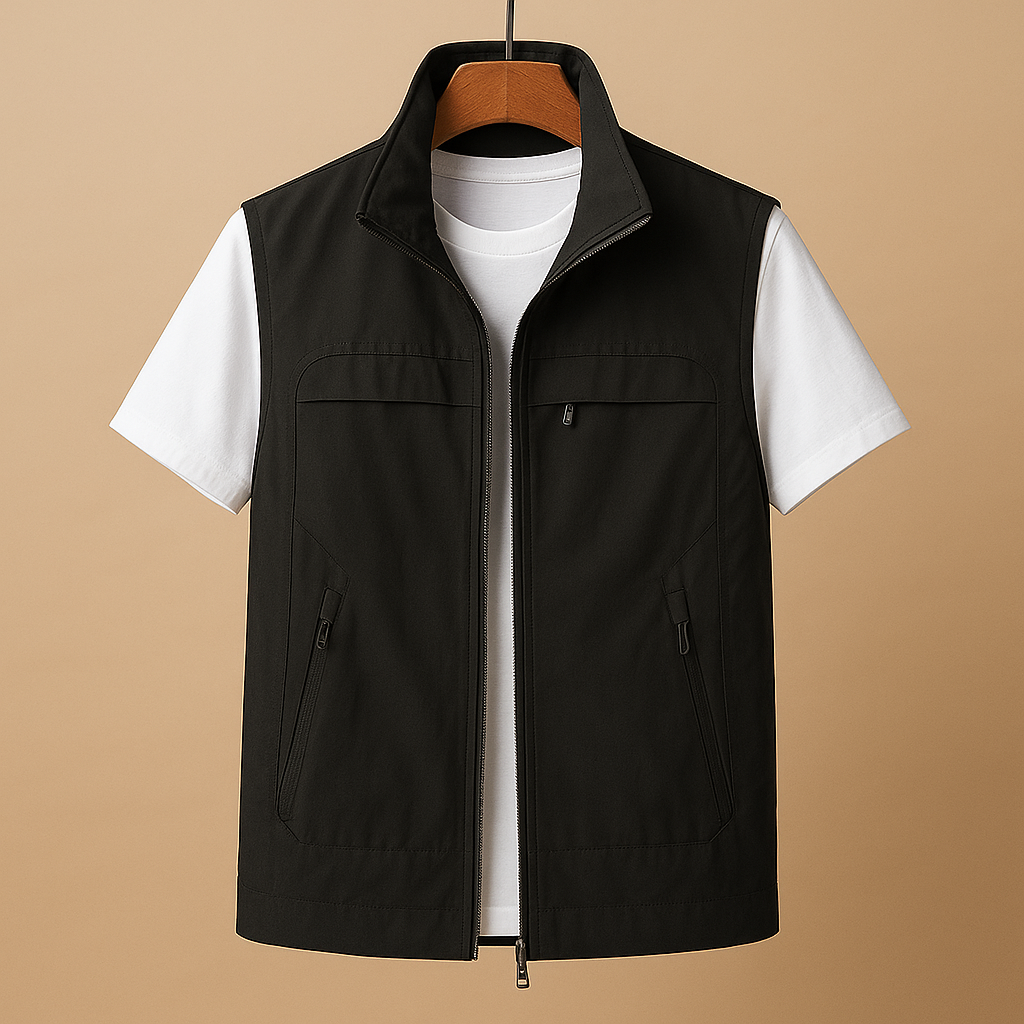 Marcus | Men's Lightweight Outdoor Cardigan with Breathable Mesh and Pockets 1