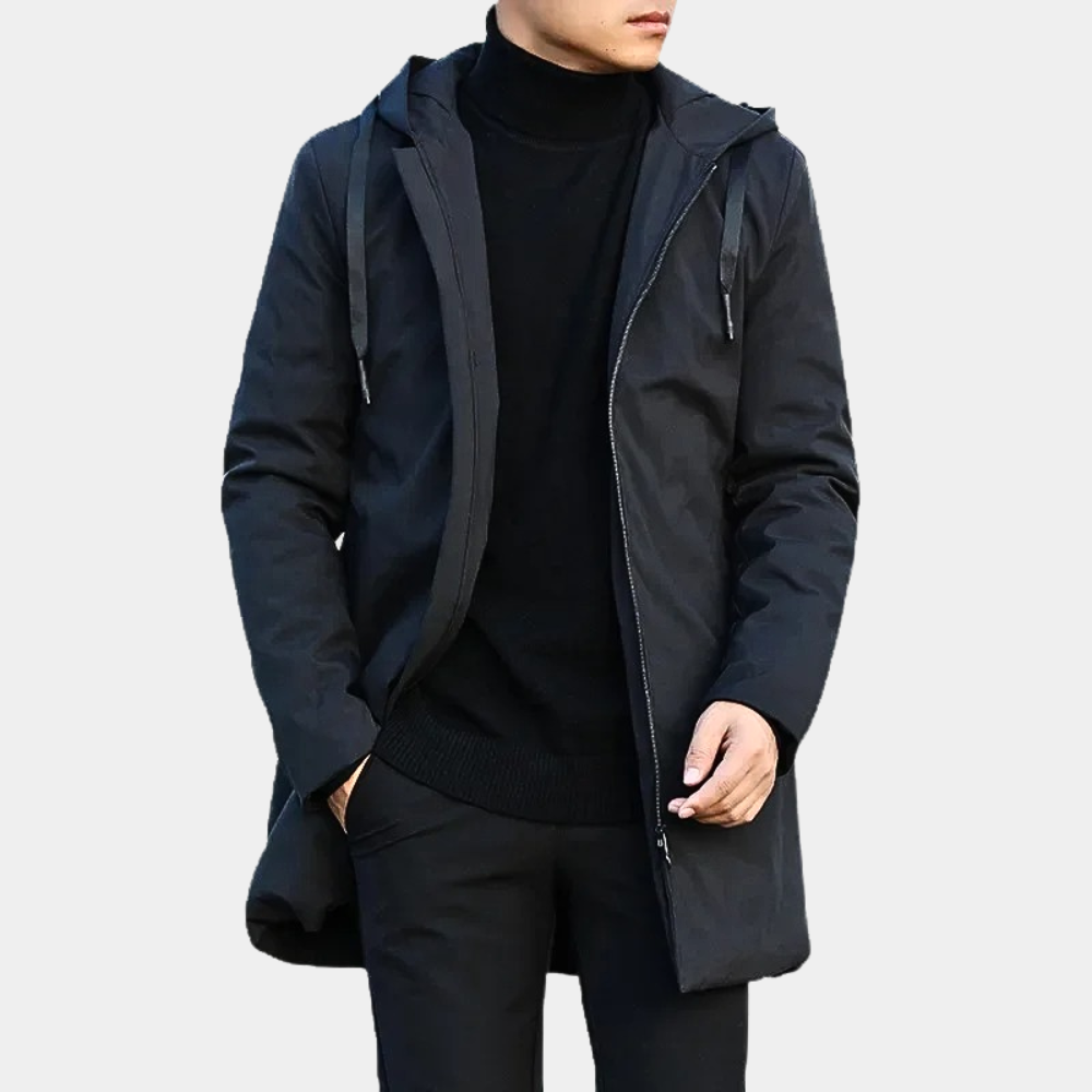 Men's Hooded Zip-Up Jacket | Casual Quilted Winter Coat 4