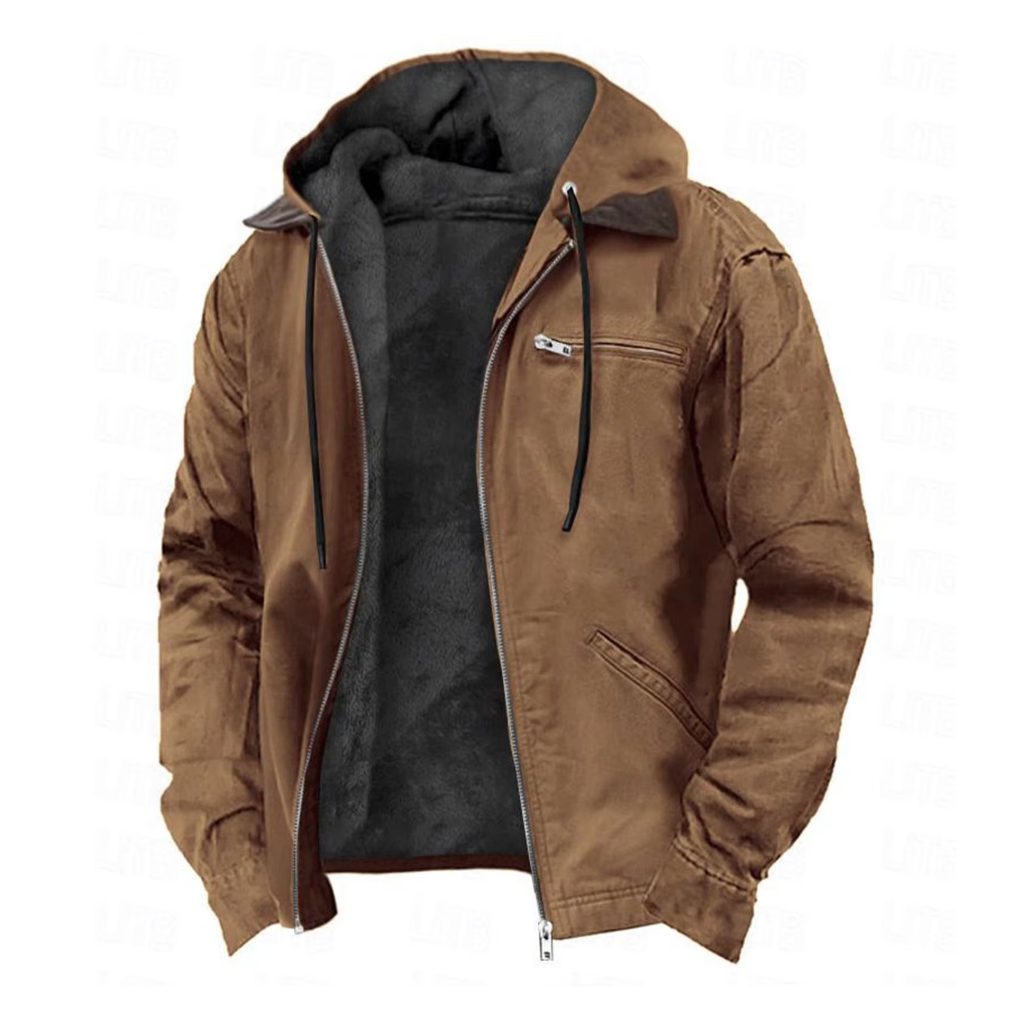 Morgan | Men's Zip-Up Hooded Jacket for Winter Comfort and Style 0