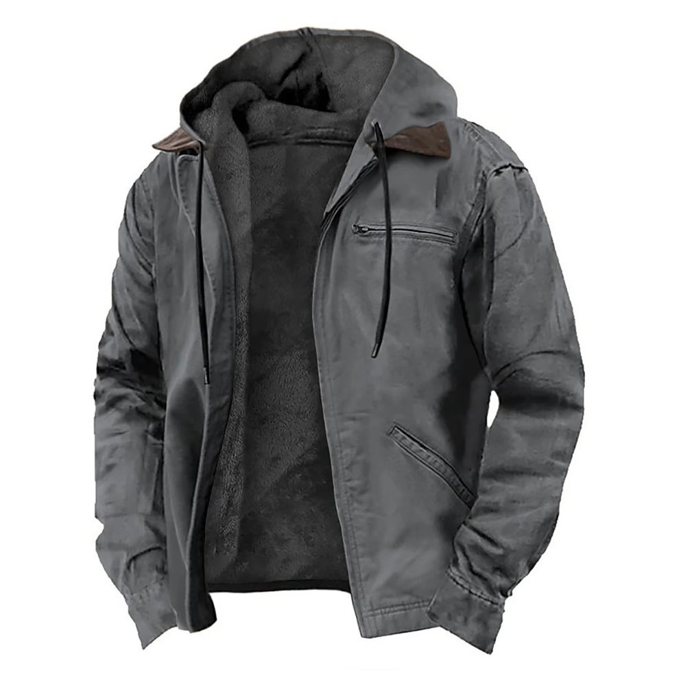Morgan | Men's Zip-Up Hooded Jacket for Winter Comfort and Style 3