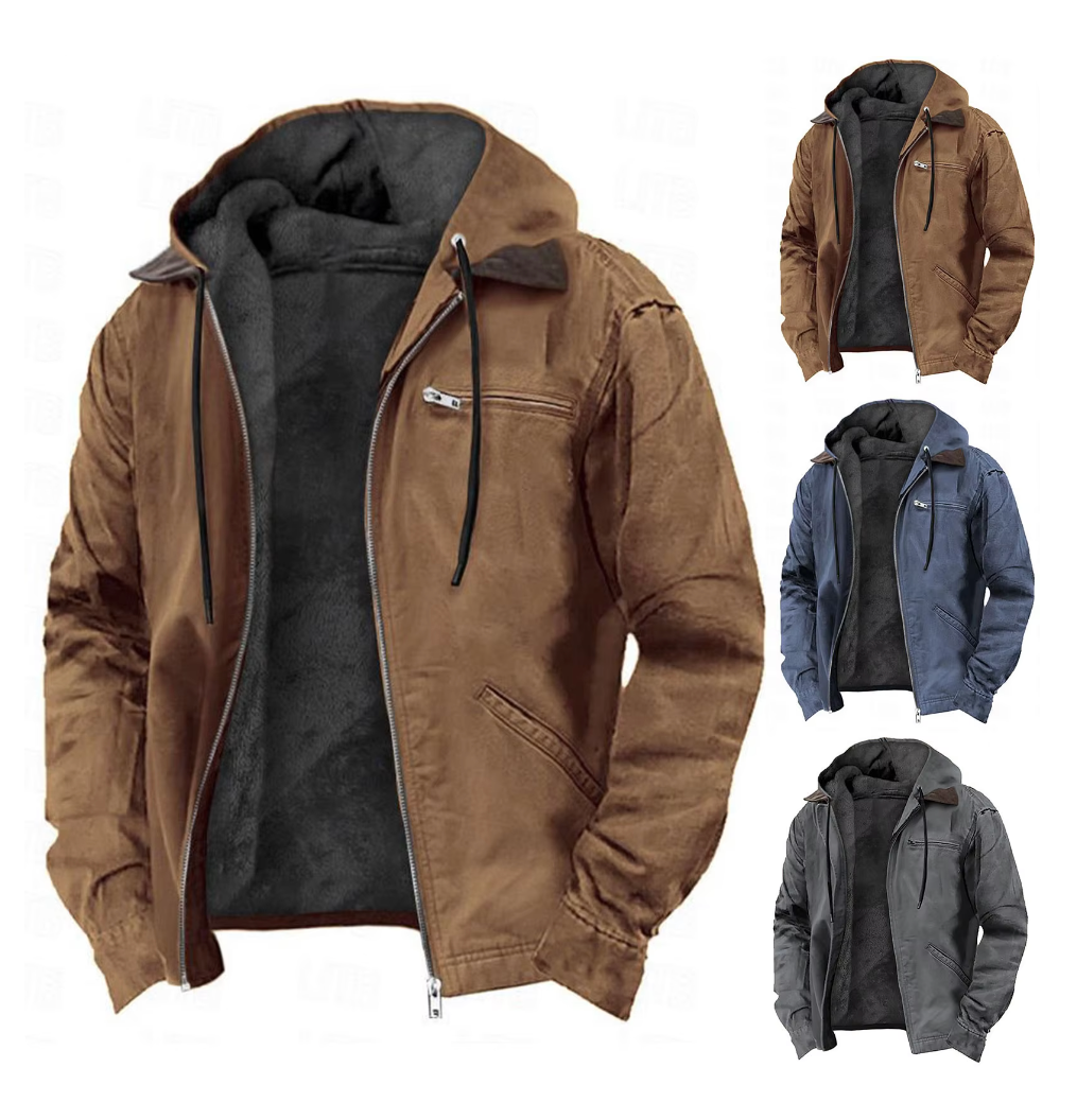 Morgan | Men's Zip-Up Hooded Jacket for Winter Comfort and Style 6