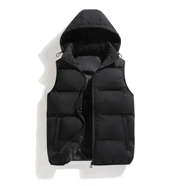 Quilted Hooded Vest for Men | Stylish and Comfortable Layer for Cold Weather 1