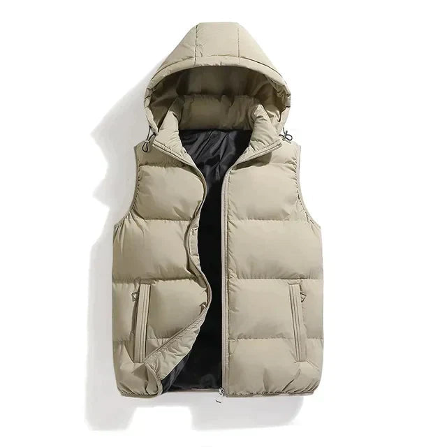 Quilted Hooded Vest for Men | Stylish and Comfortable Layer for Cold Weather 3