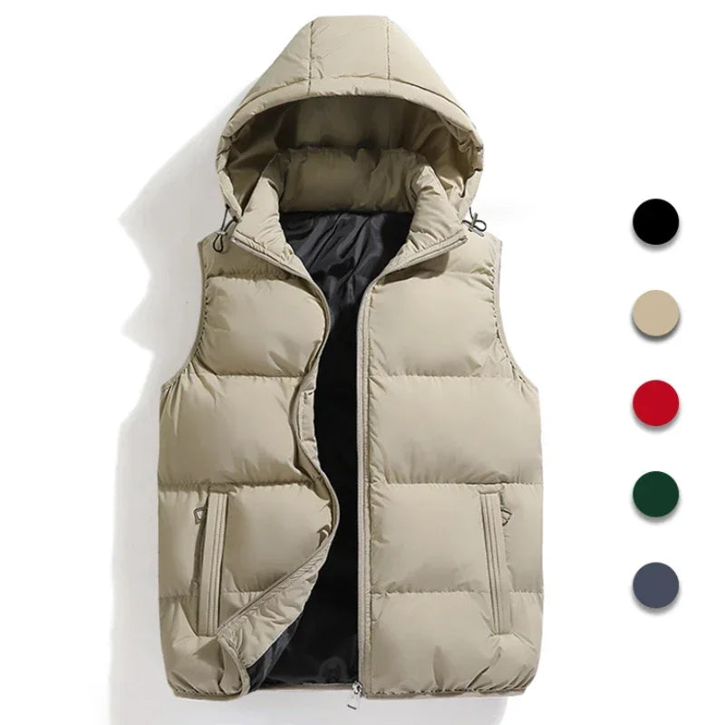 Quilted Hooded Vest for Men | Stylish and Comfortable Layer for Cold Weather 5