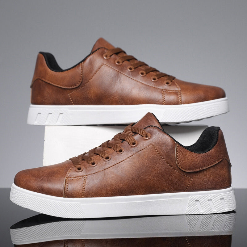 Robert | Men's Faux Leather Trainers for All-Day Comfort and Style 2