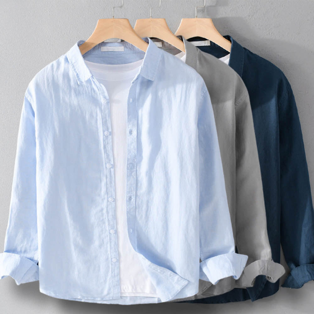 Ryan | Relaxed Fit Men's Shirt in Premium Cotton Blend for Comfort and Style 7